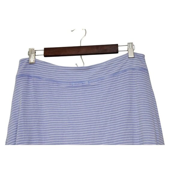 Fresh Produce Skirt Medium Periwinkle Striped Beach Coastal Resortwear Preppy - Picture 7 of 9